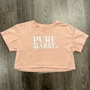 Pure Barre Pink Crop Top